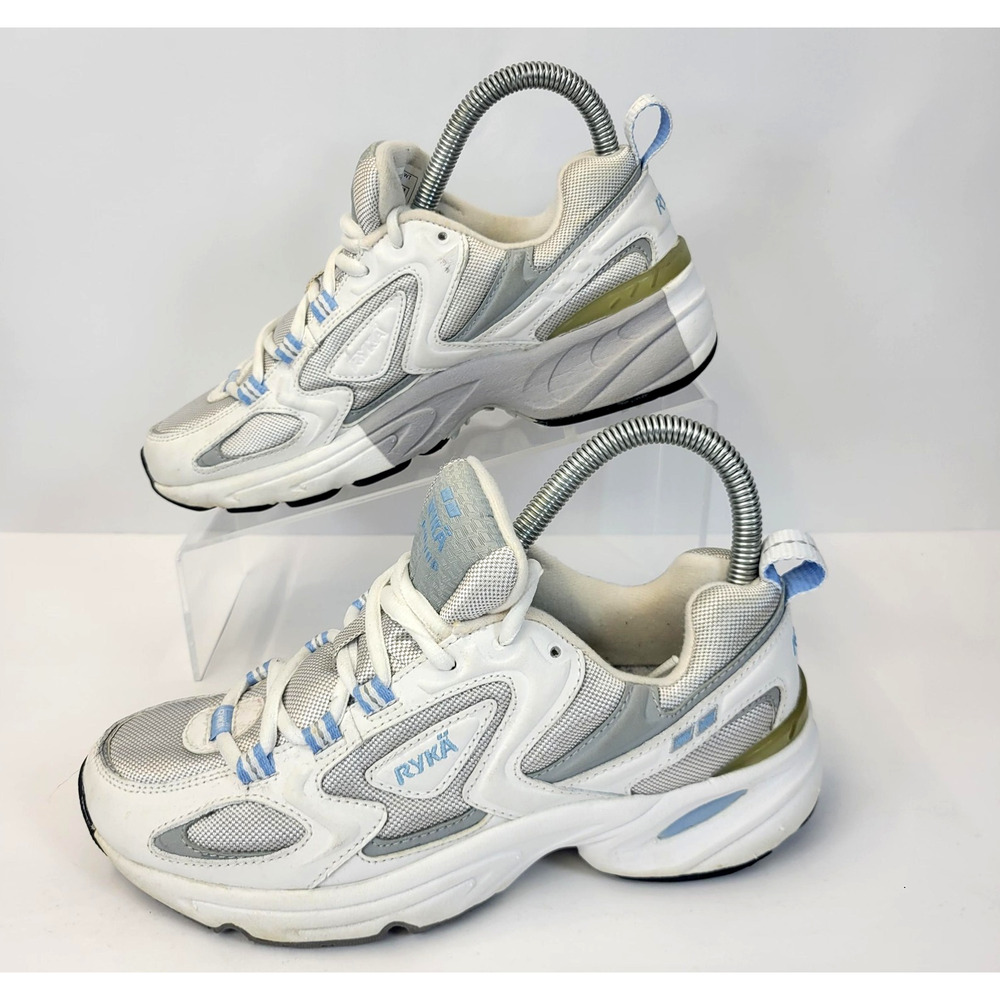 Ryka Solace Walking Shoes Womens Size 6 White Mesh Athletic Sneaker Comfort Run